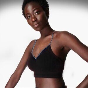 Sweaty Betty Mindful Seamless Yoga Bra Black size large